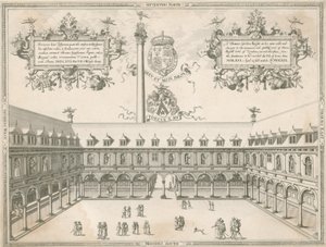 Wnętrze Royal Exchange, Londyn autorstwa English School