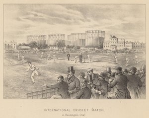 Międzynarodowy mecz krykieta w Kennington Oval autorstwa English School
