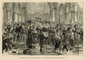 Überschwemmung der St. Margarets Kirche von English School