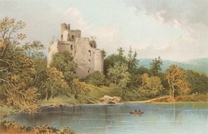 Zamek Invergarry - Loch Oich autorstwa English School