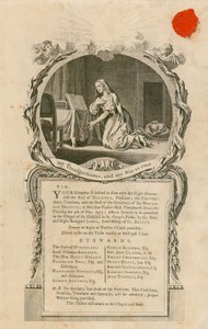 Zaproszenie na obiad z szanownym hrabią Hertford w dniu 4 maja 1775 r. autorstwa English School