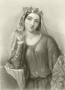 Izabela z Angouleme, królowa króla Jana autorstwa English School