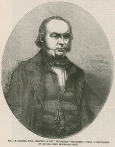 Isambard Kingdom Brunel, konstruktor parowca Lewiatan autorstwa English School