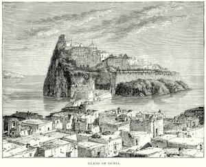 Wyspa Ischia (rycina) autorstwa English School