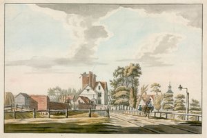 Islington, Canonbury Tower (wc na papierze) autorstwa English School