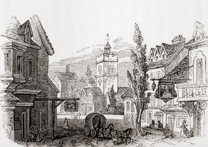 Islington, Grande Londres, Inglaterra em 1760, de Old England: A Pictorial Museum, pub. 1847polonês autorstwa English School