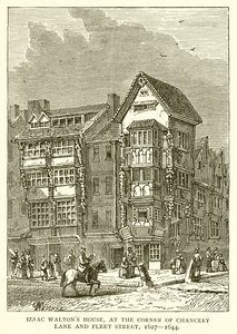 Izaac Waltons House, na rogu Chancery Lane i Fleet Street, 1627-1644