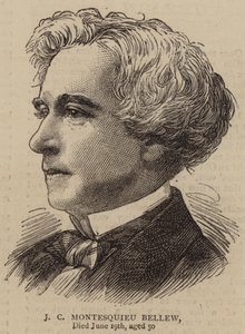 J C Montesquieu Bellew (rycina) autorstwa English School