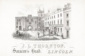 J L Thornton, Saracens Head and Stone, Lincoln autorstwa English School
