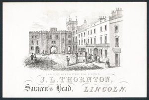 J L Thornton, karta handlowa autorstwa English School