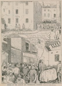 Kuba Rozpruwacz: Sceny morderstw w Aldgate i Whitechapel autorstwa English School