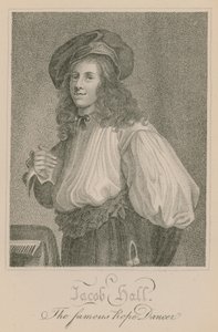 Jacob Hall, słynny tancerz linowy autorstwa English School
