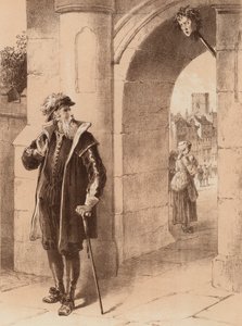 James Bird, "Jego Ojciec pewnego dnia przechodził obok i ujrzał oblicze swego Syna" (litografia) autorstwa English School