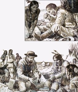 James Evans zaczął drukować Biblię dla odległego plemienia Indian autorstwa English School