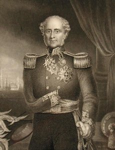 James Henry Somerset Fitzroy (1788-1855) 1. baron Raglan (grafika) autorstwa English School