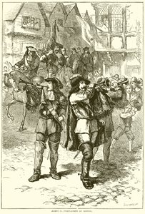 Jakuba II. ogłoszony w Bostonie autorstwa English School