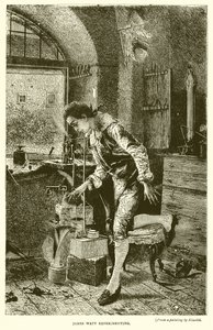 James Watt eksperymentuje autorstwa English School