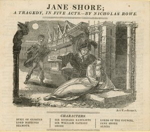 Jane Shore, tragedia w pięciu aktach. autorstwa English School