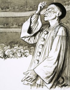 Jean Gaspard Deburau, znany również jako klaun Pierrot autorstwa English School