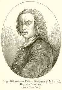 Jean Pierre Guignon, król skrzypiec 1741 autorstwa English School