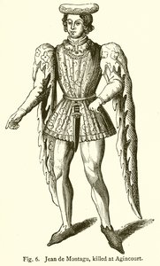 Jean de Montagu, zabity w Agincourt autorstwa English School