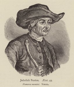Jedediah Buxton, aetat 49 (grafika) autorstwa English School