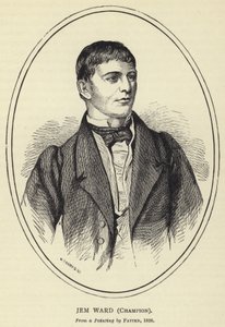 Jem Ward, mistrz, z obrazu Pattena, 1826 autorstwa English School