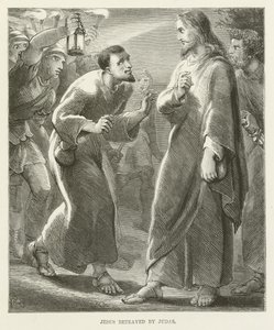 Jezus zdradzony przez Judasza autorstwa English School