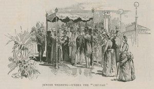 Wesele żydowskie - pod Chuppah autorstwa English School