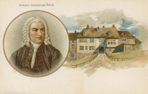Johann Sebastian Bach, niemiecki kompozytor i muzyk autorstwa English School