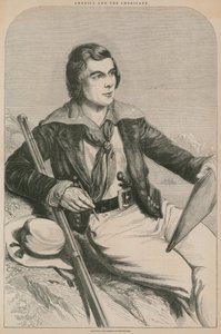 John Banvard, amerykański podróżnik (rycina) autorstwa English School