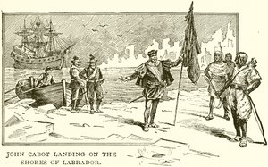 John Cabot ląduje na wybrzeżu Labradora autorstwa English School