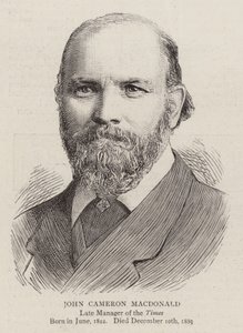 John Cameron Macdonald (rycina) autorstwa English School