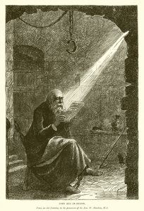Jan Hus w więzieniu autorstwa English School