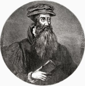 John Knox, ze „Szkockich obrazków rysowanych piórem i ołówkiem” Samuela G. Greena, opublikowane w 1886 r. (lito) autorstwa English School