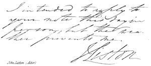 John Liston (aktor) autorstwa English School