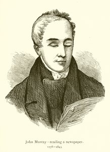 John Murray czyta gazetę autorstwa English School