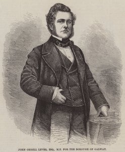 John Orrell Lever, Esquire, poseł do gminy Galway (grawerowanie) autorstwa English School