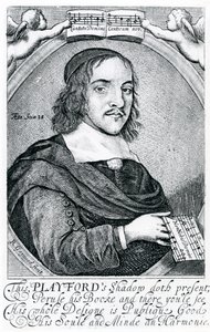 John Playford (1623-c.1686) (grawerowanie) autorstwa English School