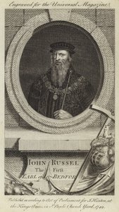 John Russel, pierwszy hrabia Bedford autorstwa English School