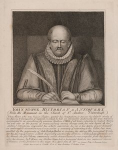John Stow, angielski historyk i antykwariusz (grafika) autorstwa English School