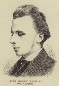John Wicehrabia Amberley (Grawerowanie) autorstwa English School