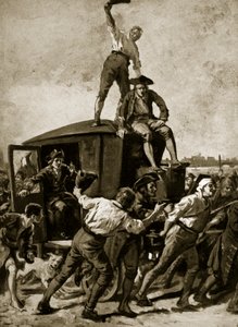John Wilkes wydany przez londyńską mafię, 1768, ilustracja z Hutchinsons Story of the British Nation, c.1923 autorstwa English School