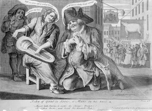 Zakochany Jan z Gant, czyli Mars na kolanach, 1749 autorstwa English School