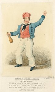 Joseph Grimaldi jako Hock autorstwa English School