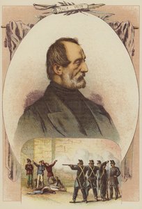Joseph Mazzini, Obywatele zastrzeleni za czytanie Dziennika Mazziniego (kolor lito) autorstwa English School
