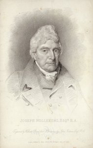 Joseph Nollekens, angielski rzeźbiarz. Grawerowanie Williama Bonda autorstwa English School