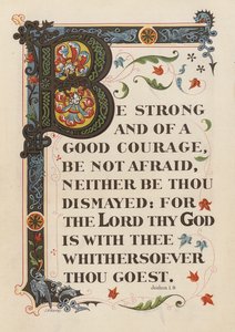 Jozuego 1:9 (chromolit) autorstwa English School