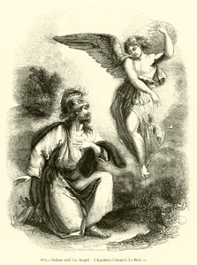 Joshua i Anioł, Agostino Carracci, Joshua v (rycina) autorstwa English School