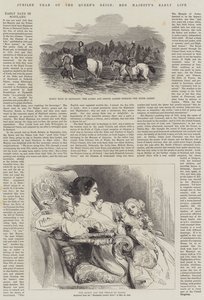 Rok Jubileuszowy Panowania Królowej, Wczesne Życie Jej Królewskiej Mości (grafika) autorstwa English School